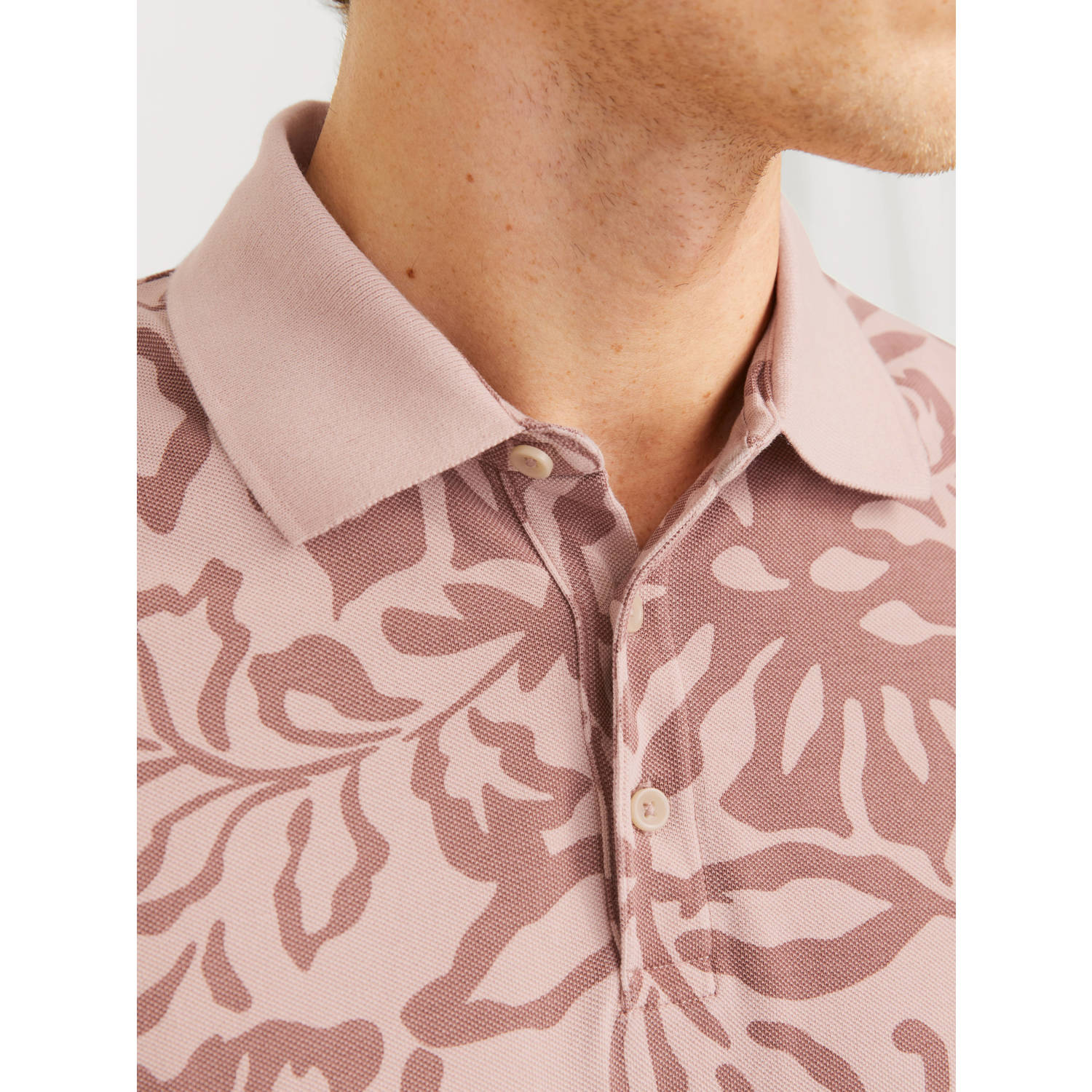 JACK & JONES PREMIUM regular polo roze