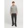 JACK & JONES PREMIUM sweatvest met textuur grijs
