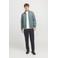 JACK & JONES PREMIUM sweatvest met textuur grijsblauw
