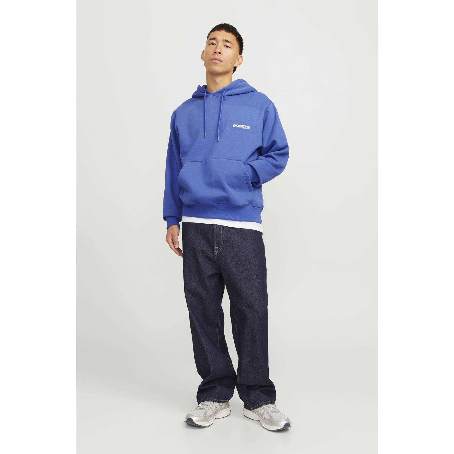 JACK & JONES CORE hoodie blauw
