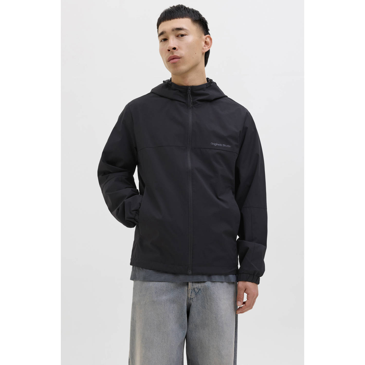 JACK & JONES ORIGINALS zomerjas zwart