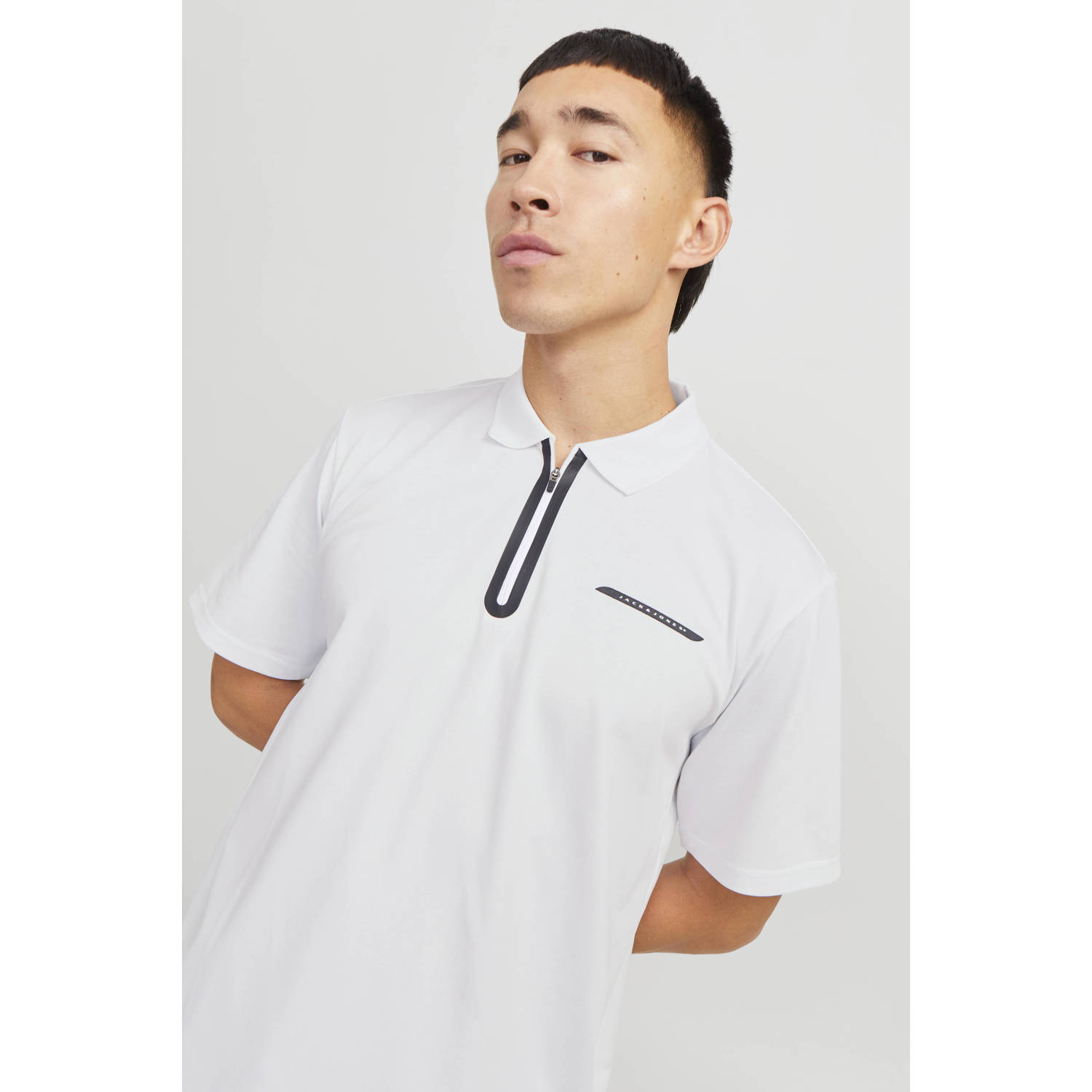 JACK & JONES CORE regular polo wit