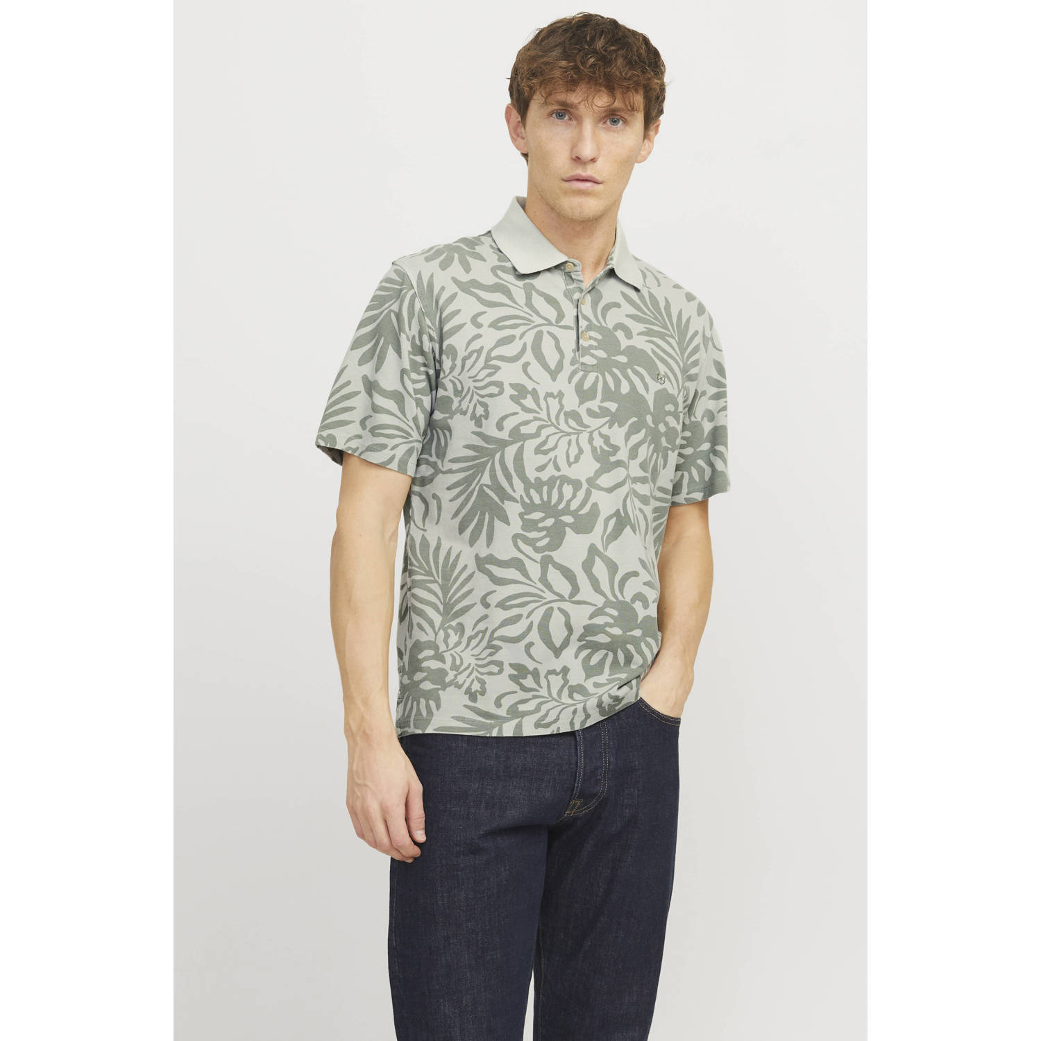 JACK & JONES PREMIUM regular polo groen