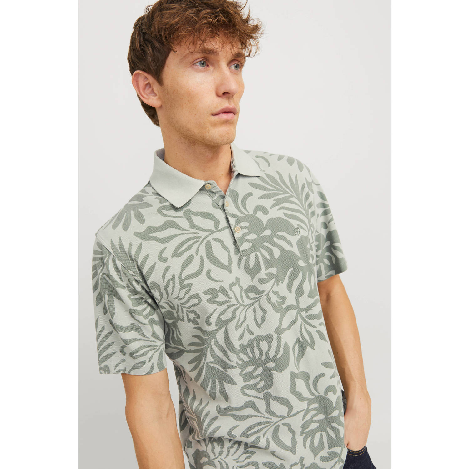 JACK & JONES PREMIUM regular polo groen