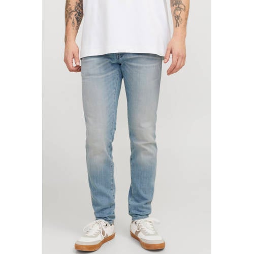 JACK & JONES JEANS INTELLIGENCE JJIGLENN JJLUKE slim fit jeans blue denim afbeelding