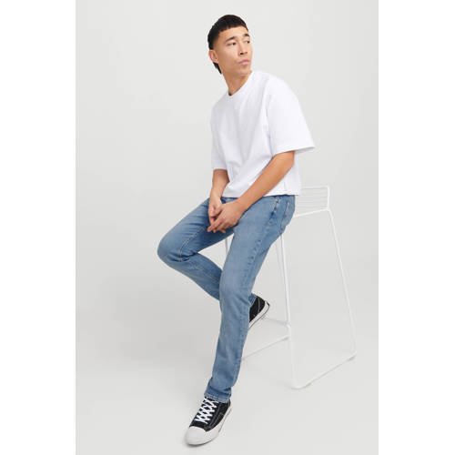 JACK & JONES JEANS INTELLIGENCE JJIGLENN JJEVAN slim fit jeans blue denim afbeelding