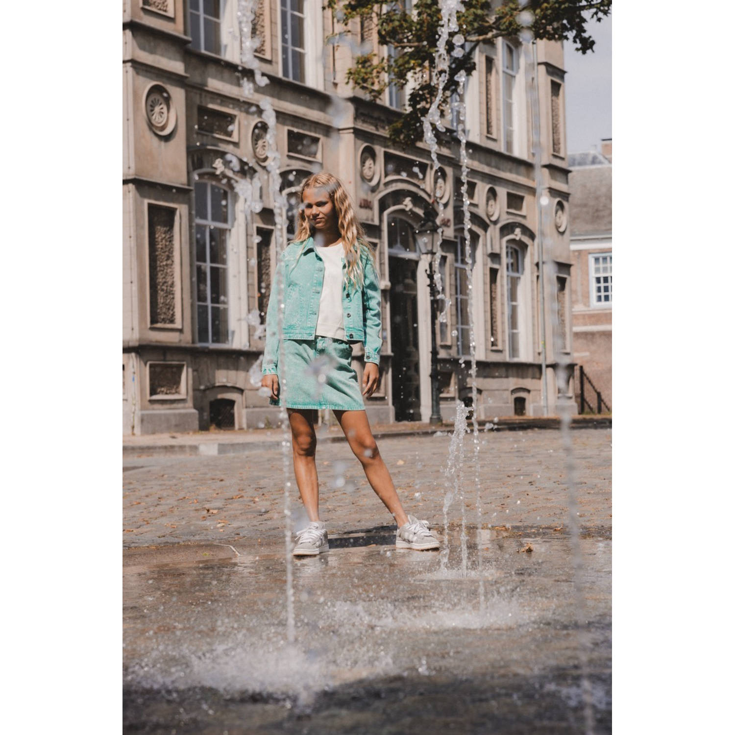 LOOXS 10sixteen denim spijkerjas zomer; groen