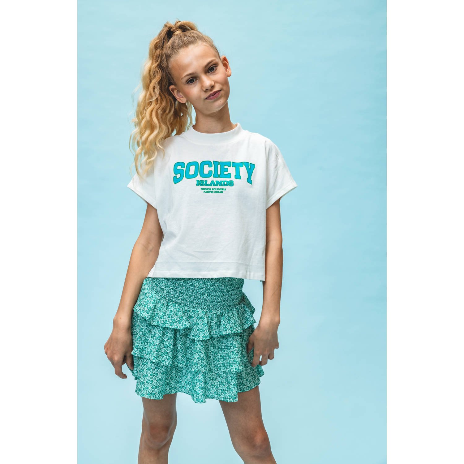 LOOXS 10sixteen strokenrok groen
