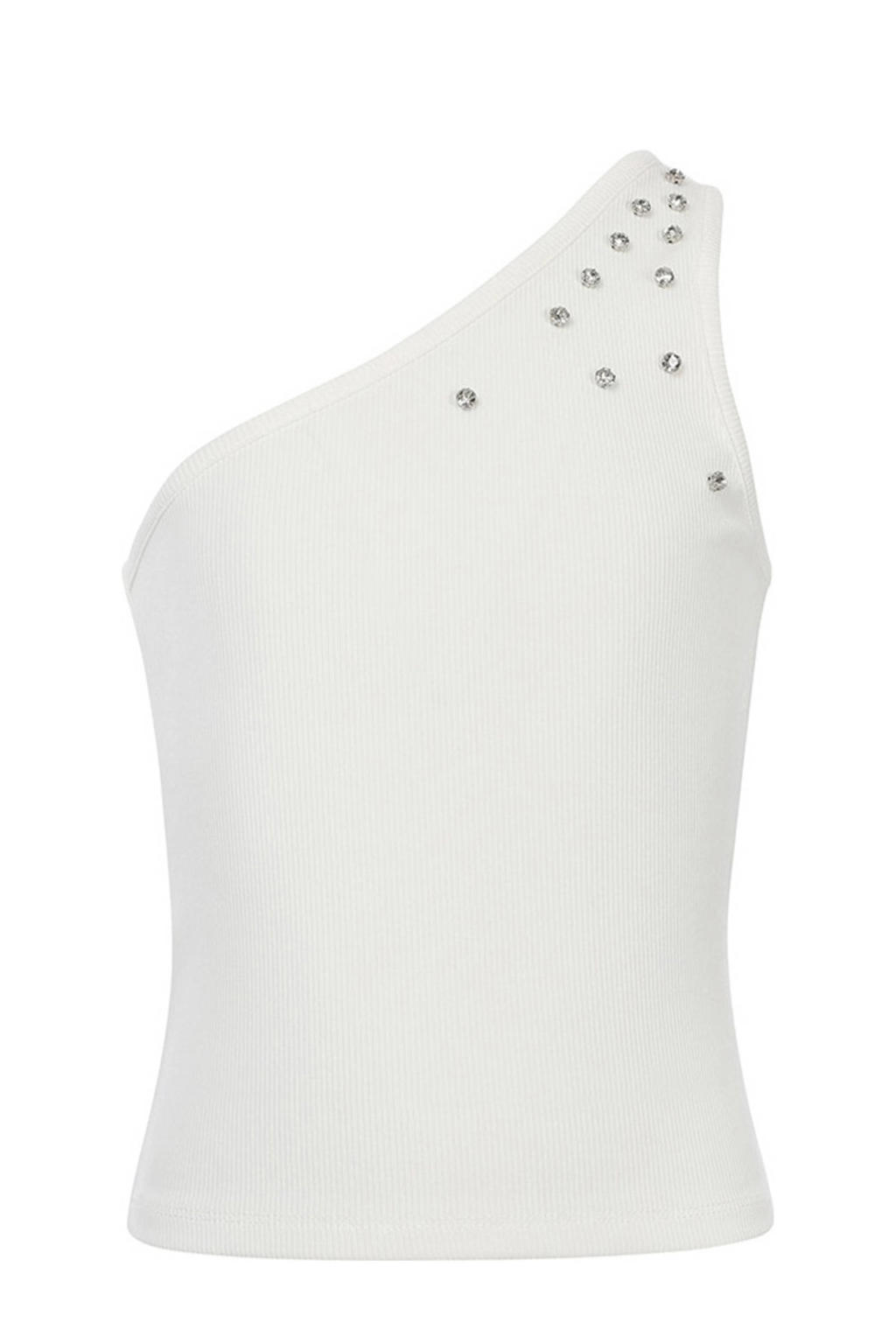 Witte meisjes LOOXS 10sixteen one shoulder top
