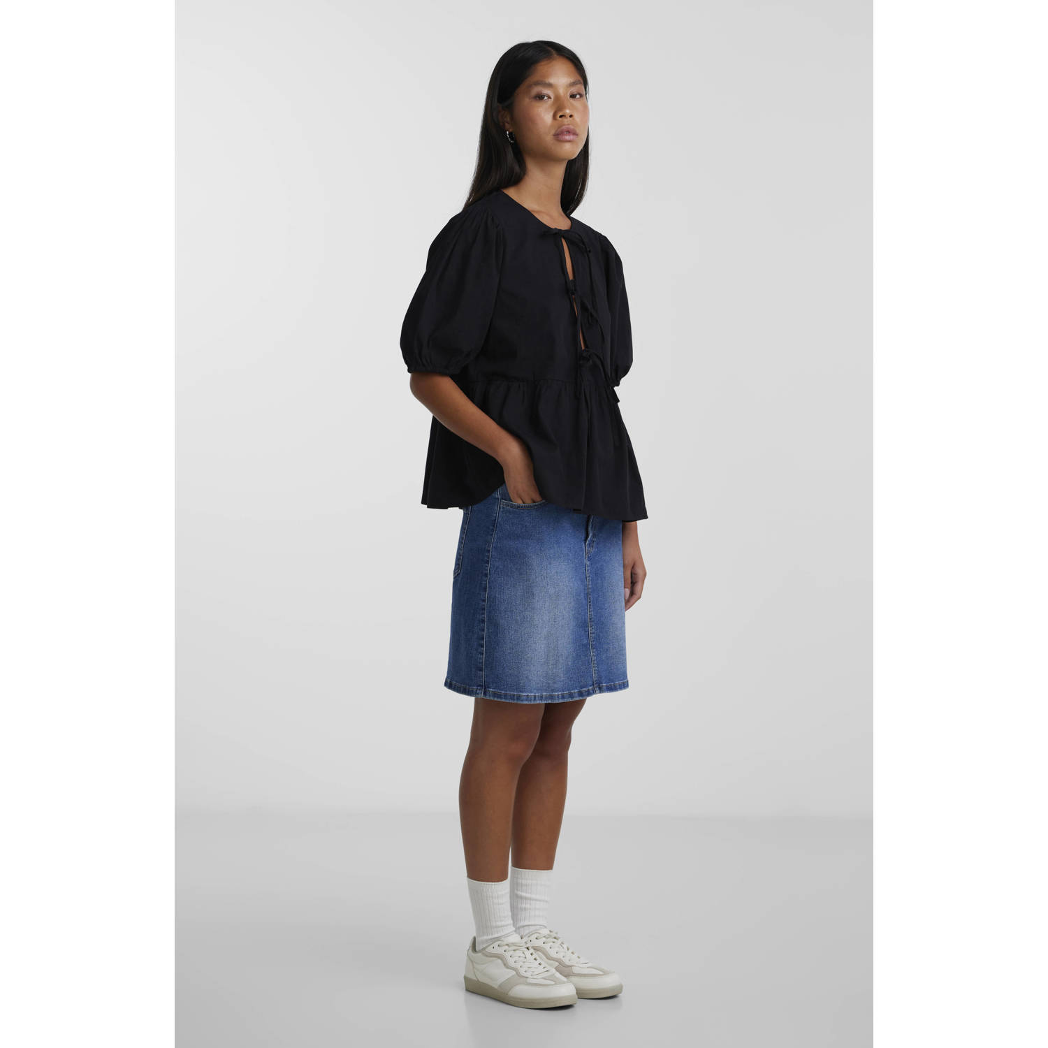 PIECES top zwart