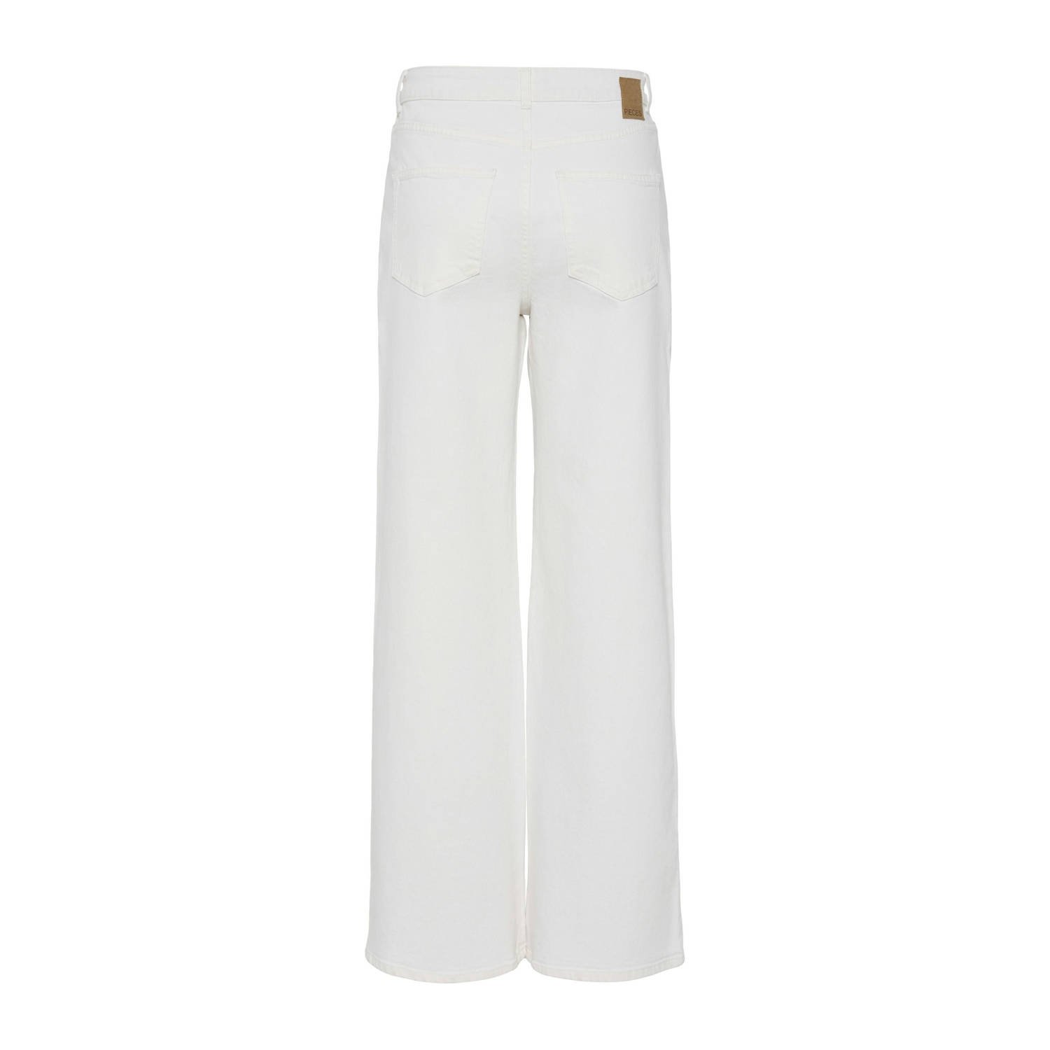 PIECES high waist witte jeans