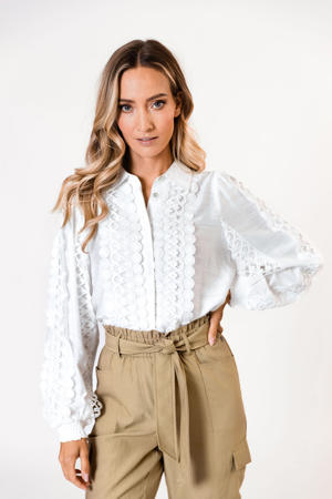 blouse ecru broderie