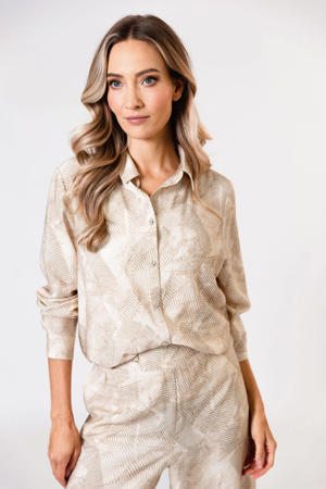 blouse taupe