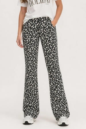 flared broek zwart