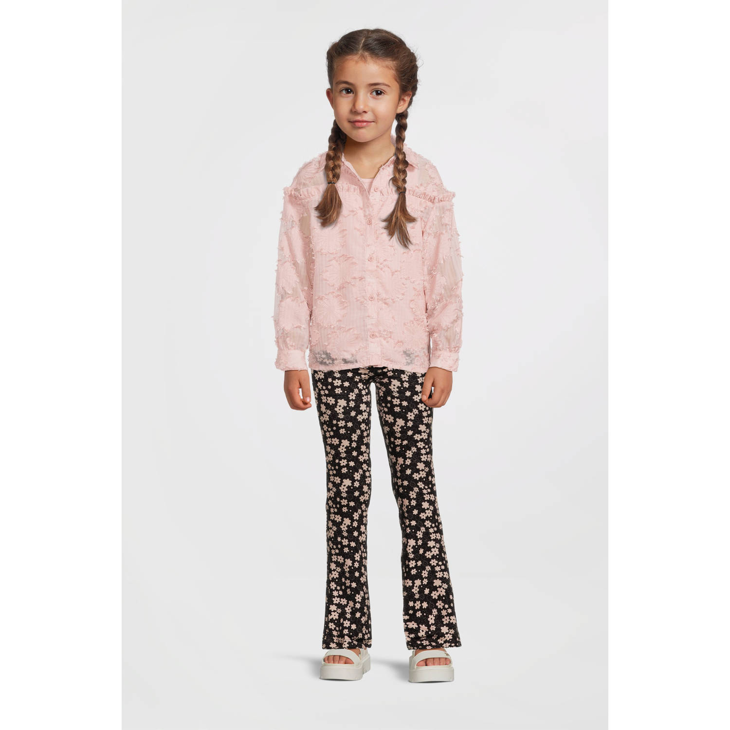 Cars flared broek zwart