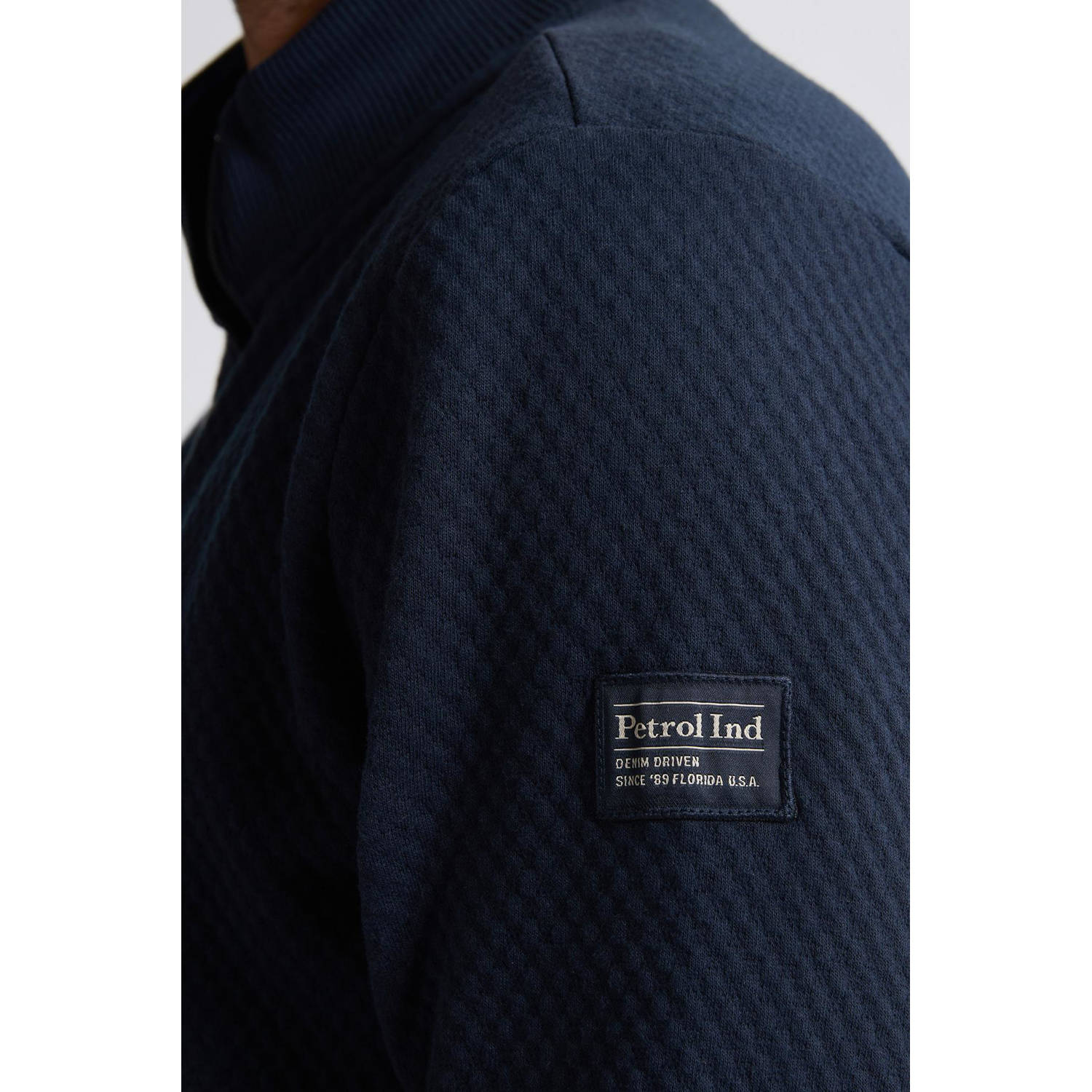 Petrol Industries sweatvest donkerblauw