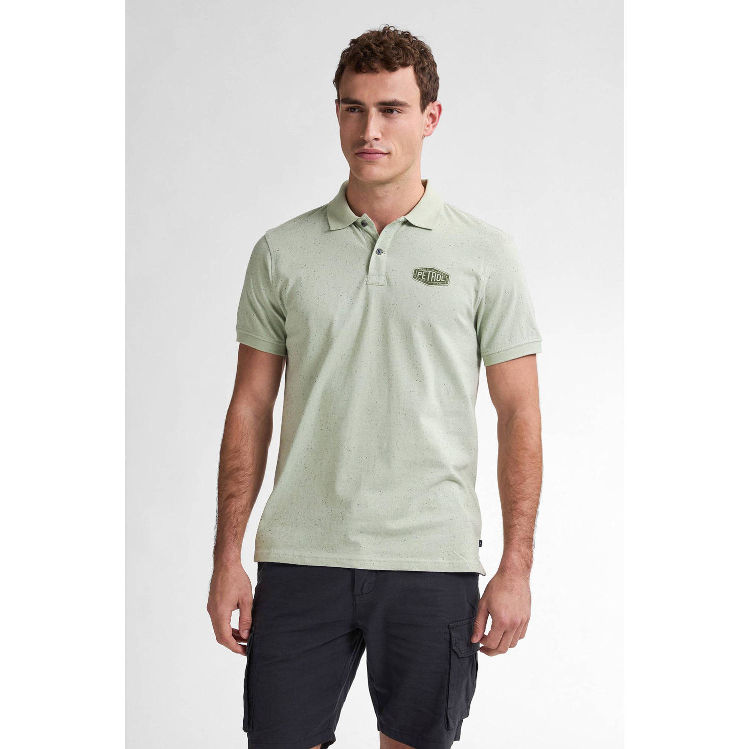 Petrol Industries regular polo groen