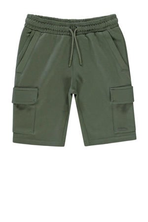 regular sweatshort olijfgroen