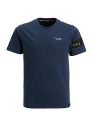 thumbnail: Marine en zwarte jongens Cars T-shirt van katoen met meerkleurige print, korte mouwen en ronde hals