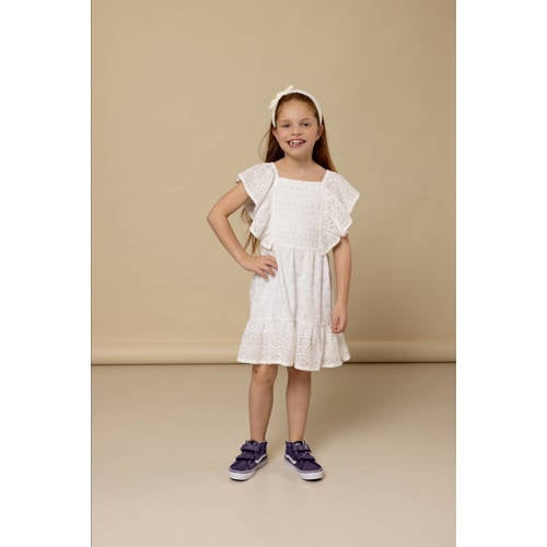 LOOXS little zomerjurk broderie wit afbeelding