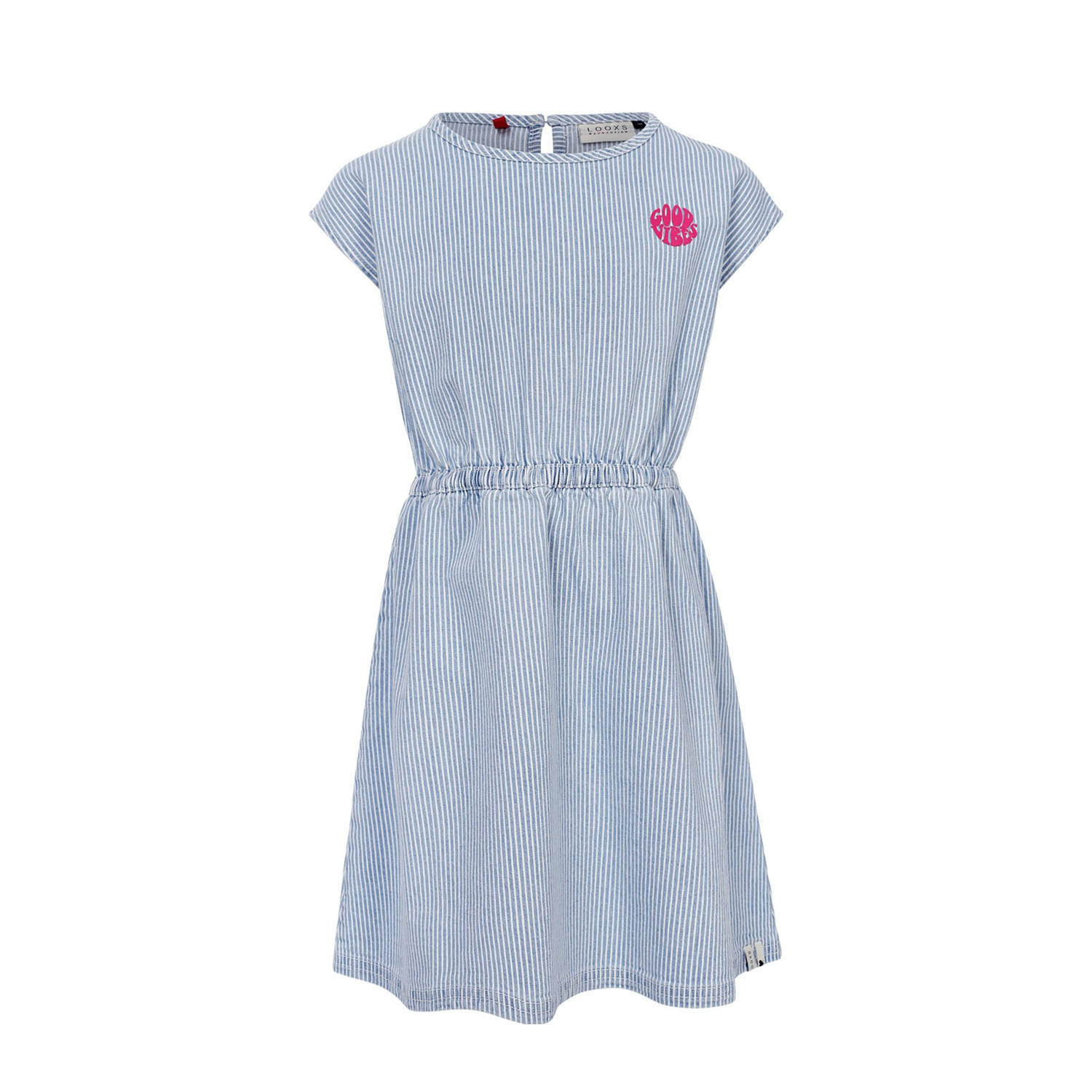 LOOXS little korte jurk blauw