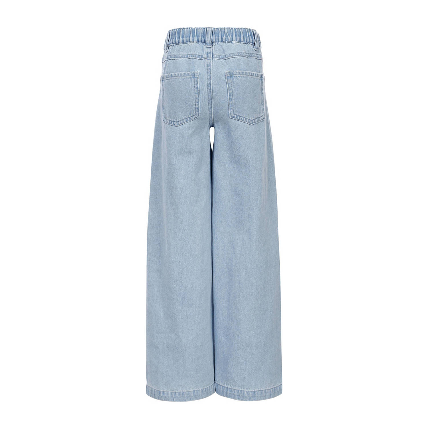 LOOXS little wide leg jeans light blue denim