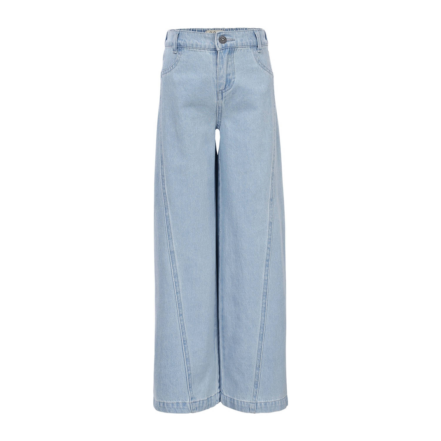 LOOXS little wide leg jeans light blue denim