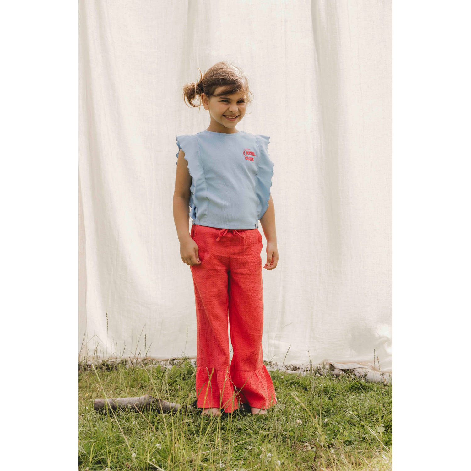 LOOXS little loose flared broek rood