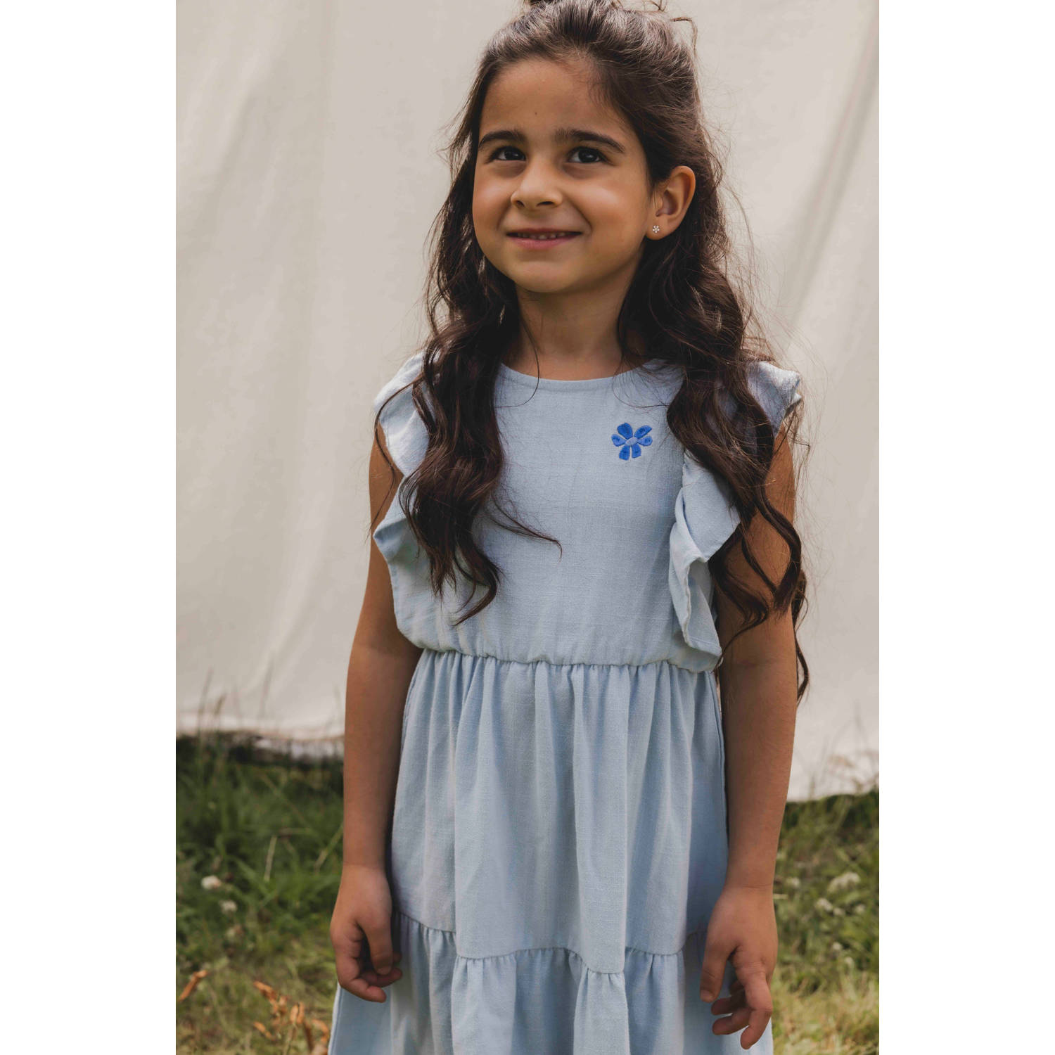 LOOXS little zomerjurk blauw