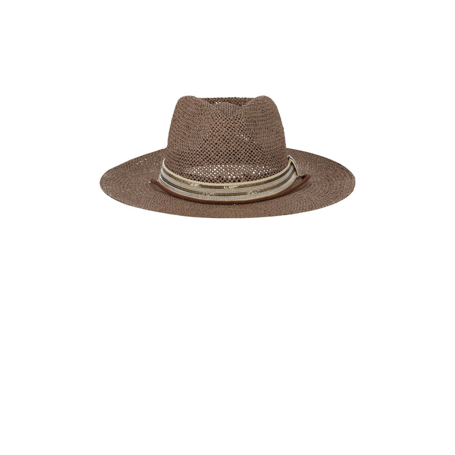 Sarlini raffia cowboyhoed bruin