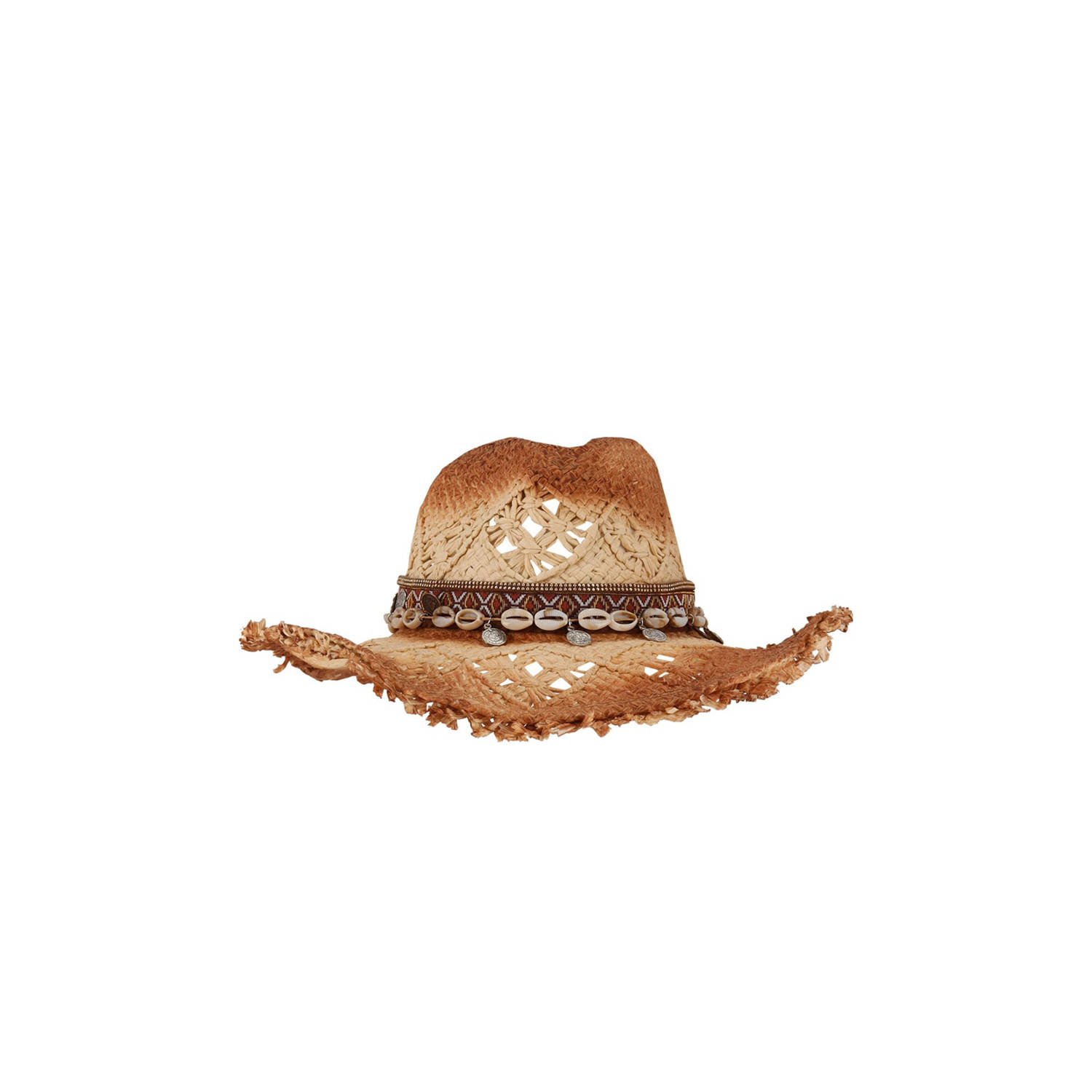 Sarlini crochet cowboyhoed naturel bruin
