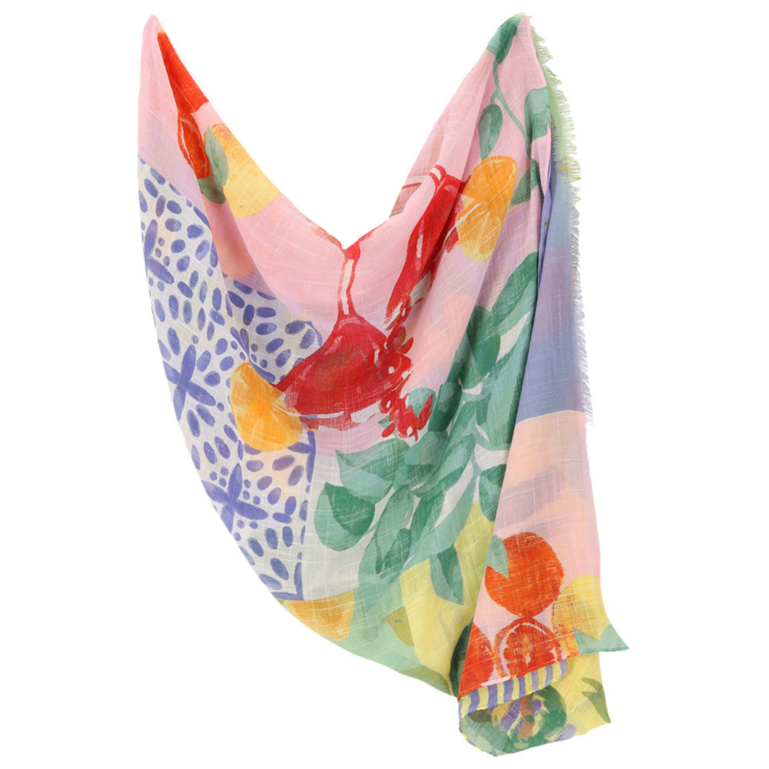 Sarlini sjaal met all-over print multi
