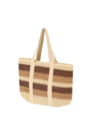  strandtas naturel/bruin