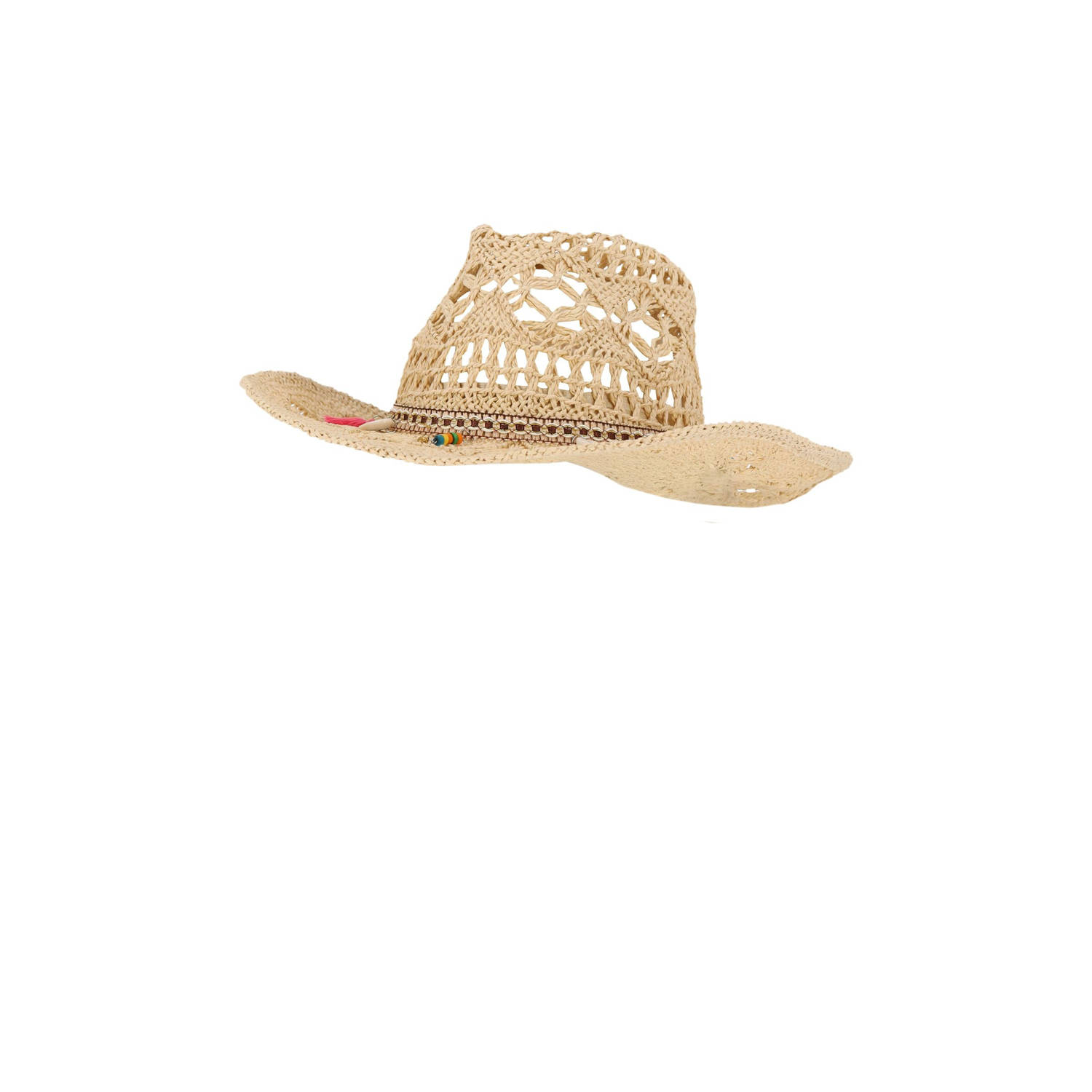 Sarlini gehaakte cowboyhoed naturel