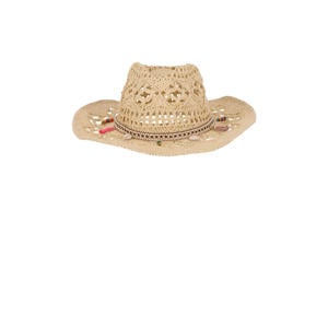 gehaakte cowboyhoed naturel