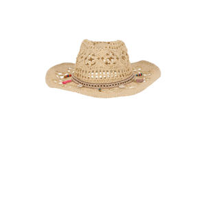 gehaakte cowboyhoed naturel