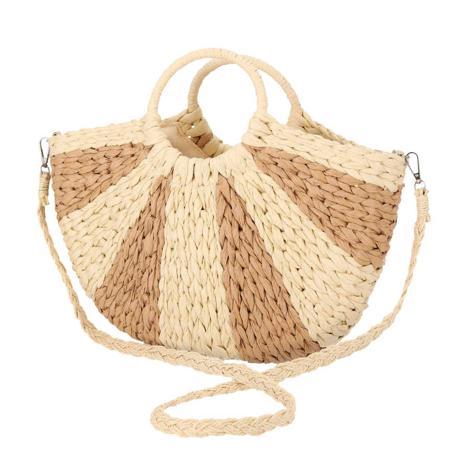 Sarlini raffia handtas naturel ecru