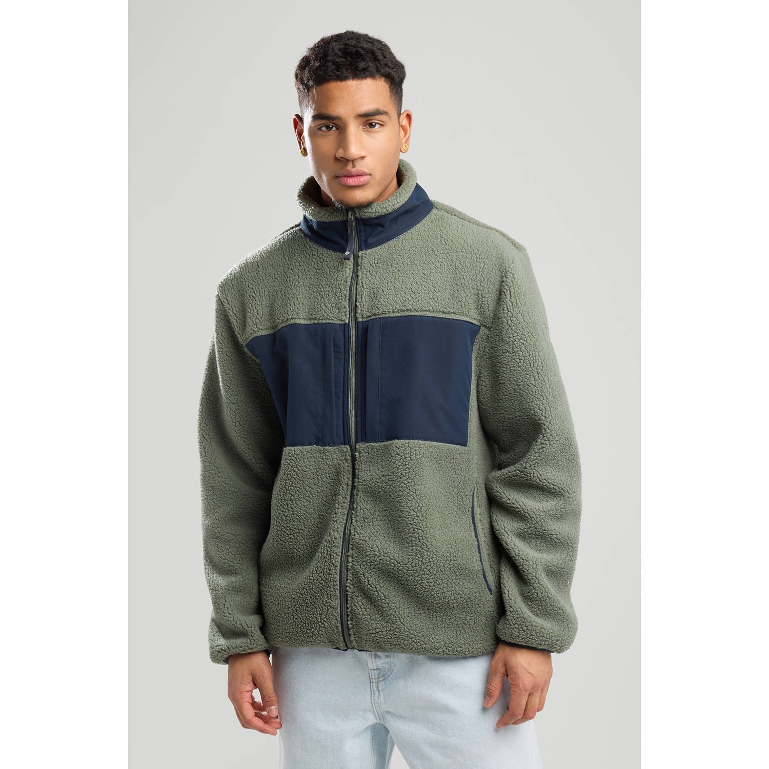 America Today fleecevest groen