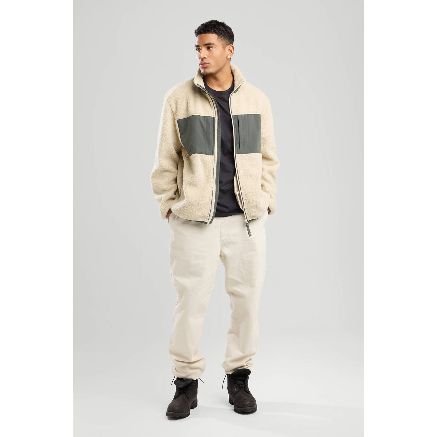 America Today fleecevest ecru