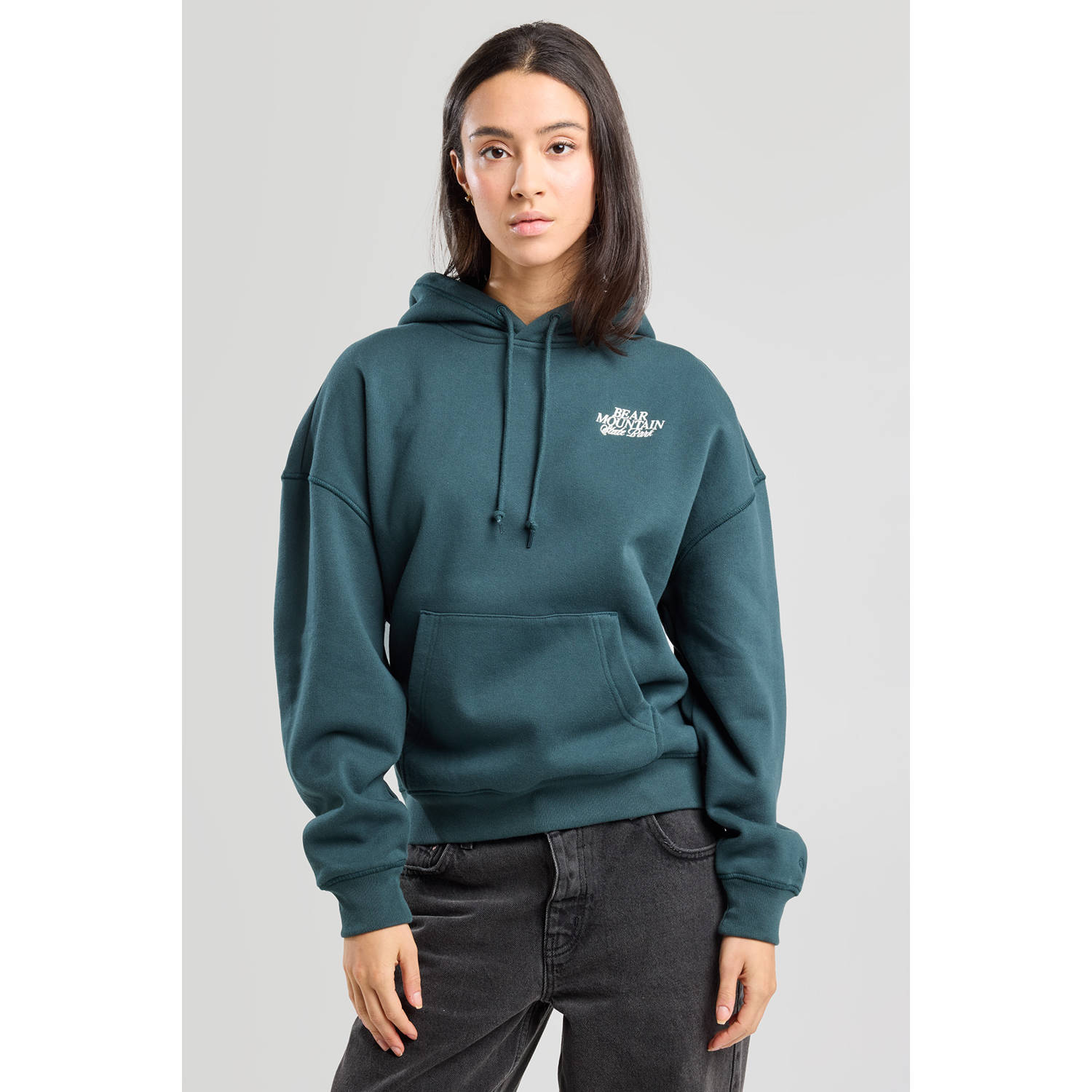 America Today hoodie donkergroen