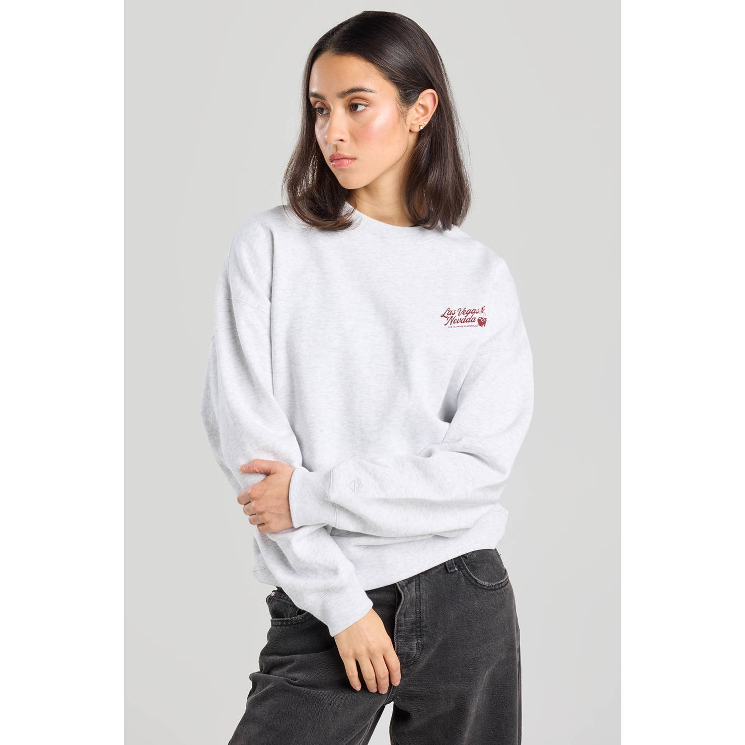 America Today sweater grijs