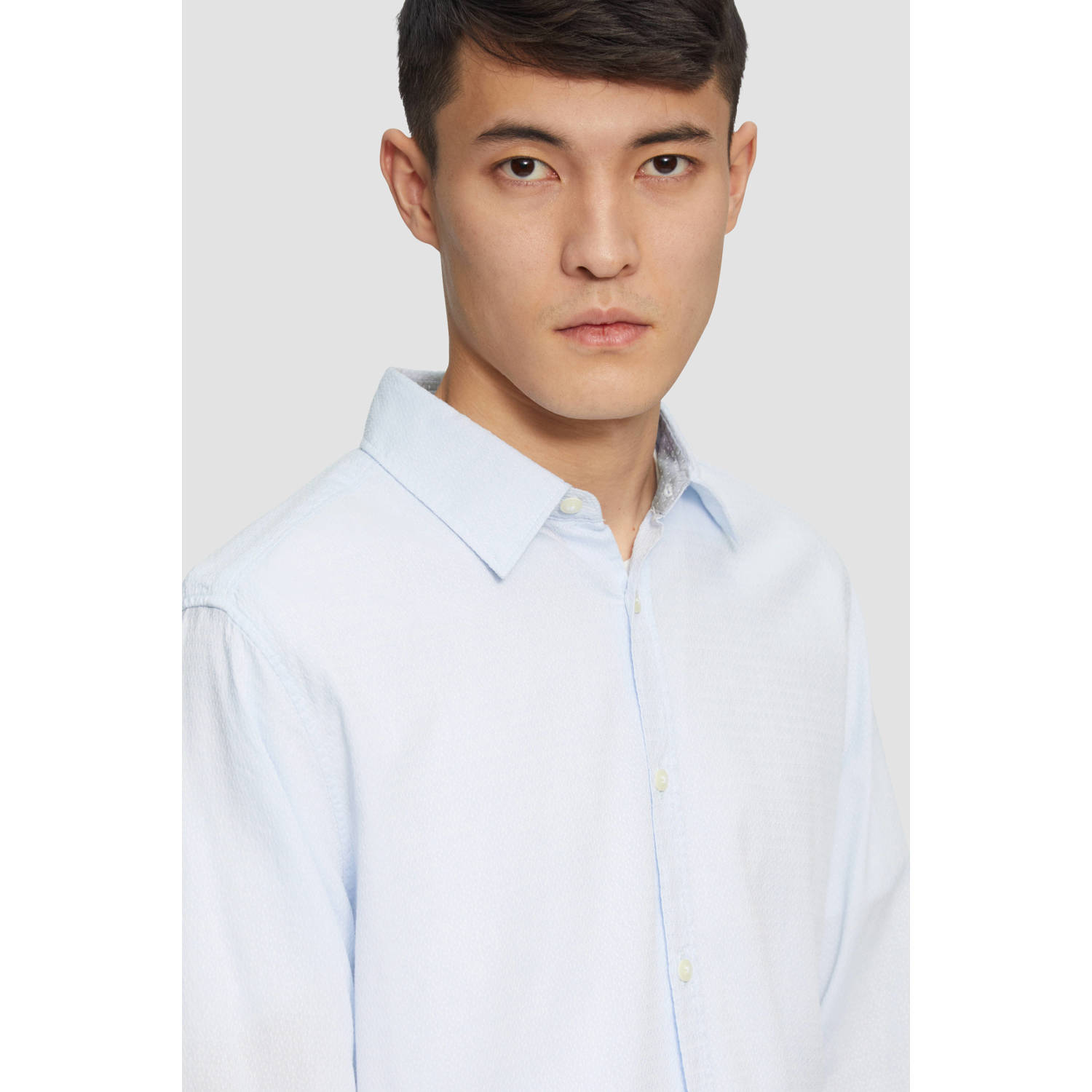 s.Oliver casual overhemd lichtblauw