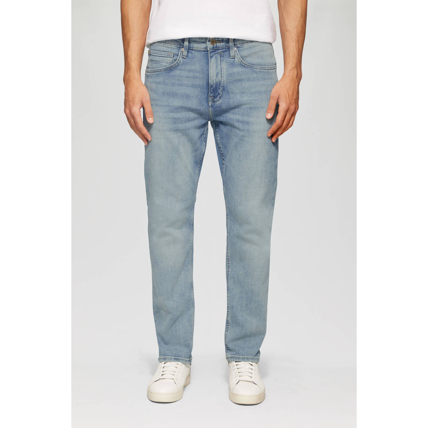 S.Oliver Slim fit jeans in middenblauwe wassing