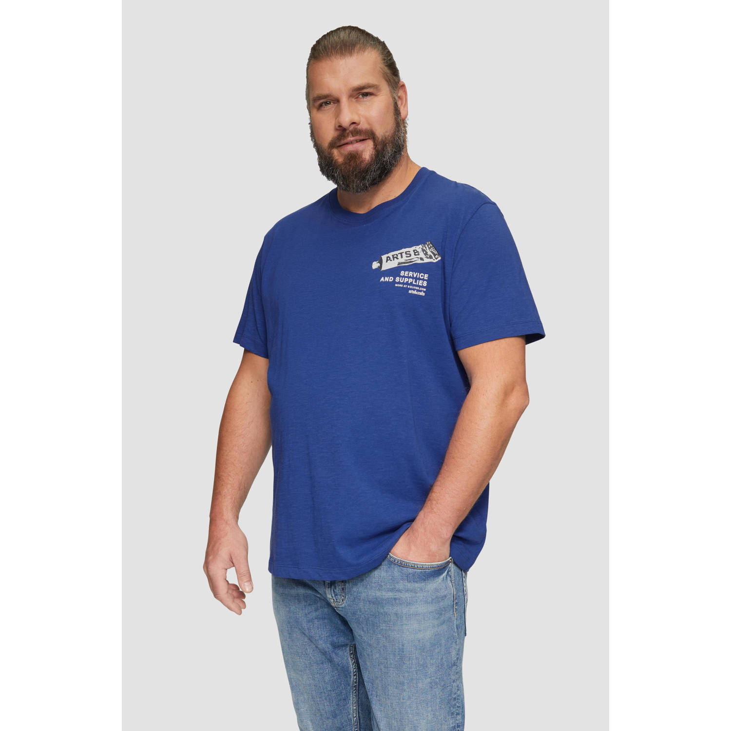 S.Oliver Big Size T-shirt blauw