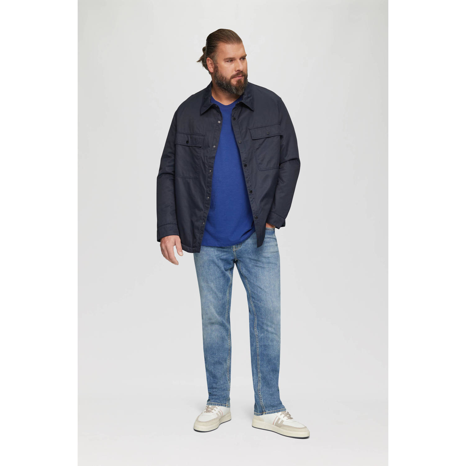 s.Oliver Big Size T-shirt blauw
