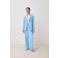 comma straight regular waist pantalon lichtblauw
