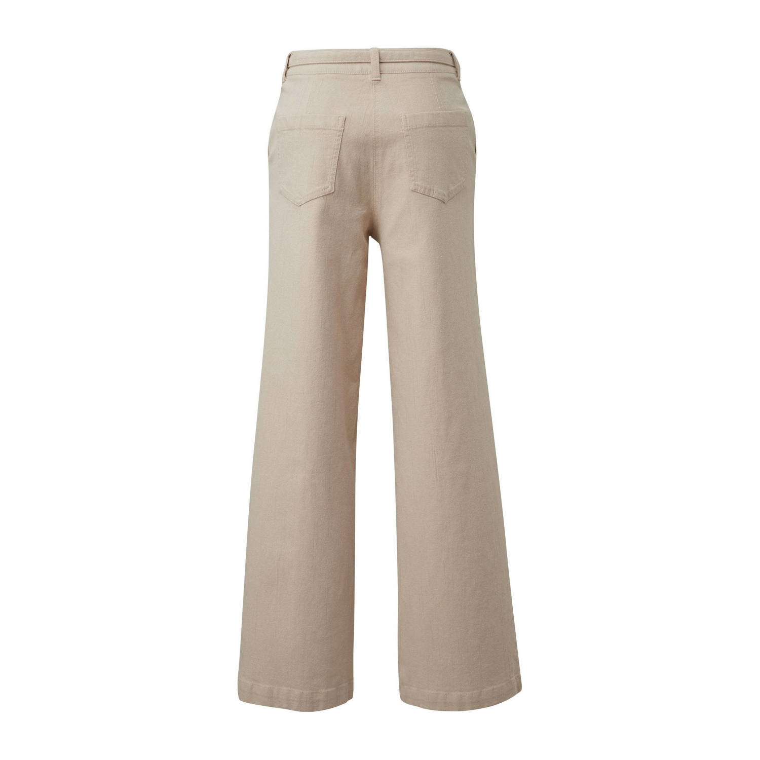 s.Oliver high waist wide leg jeans beige