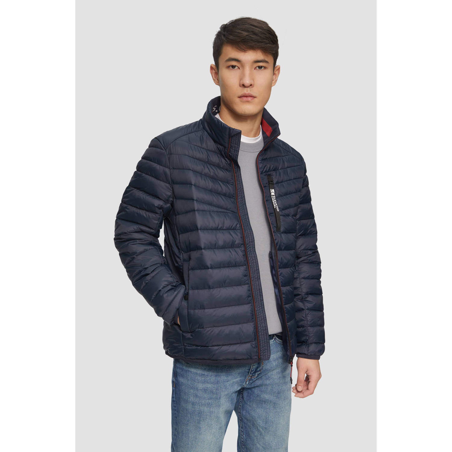 S.Oliver gewatteerde jas donkerblauw