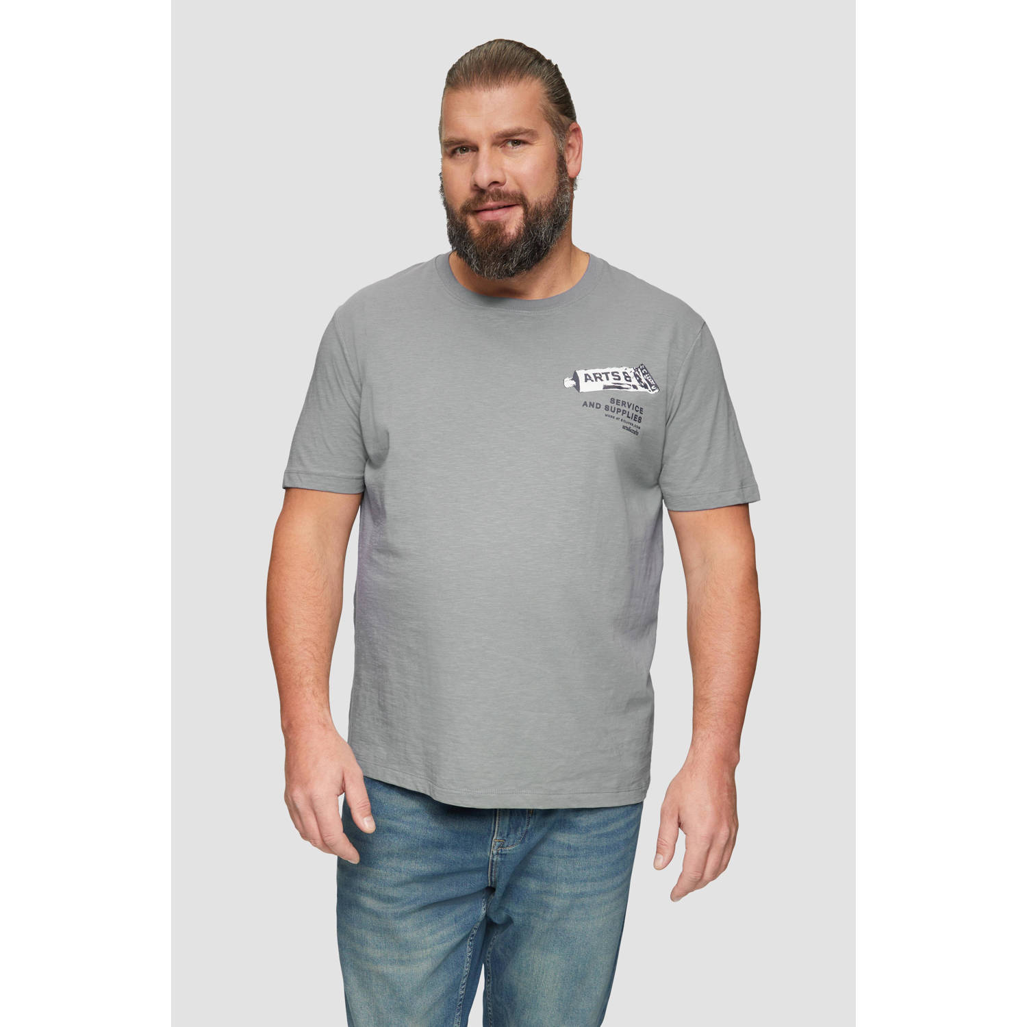 S.Oliver Big Size T-shirt grijs