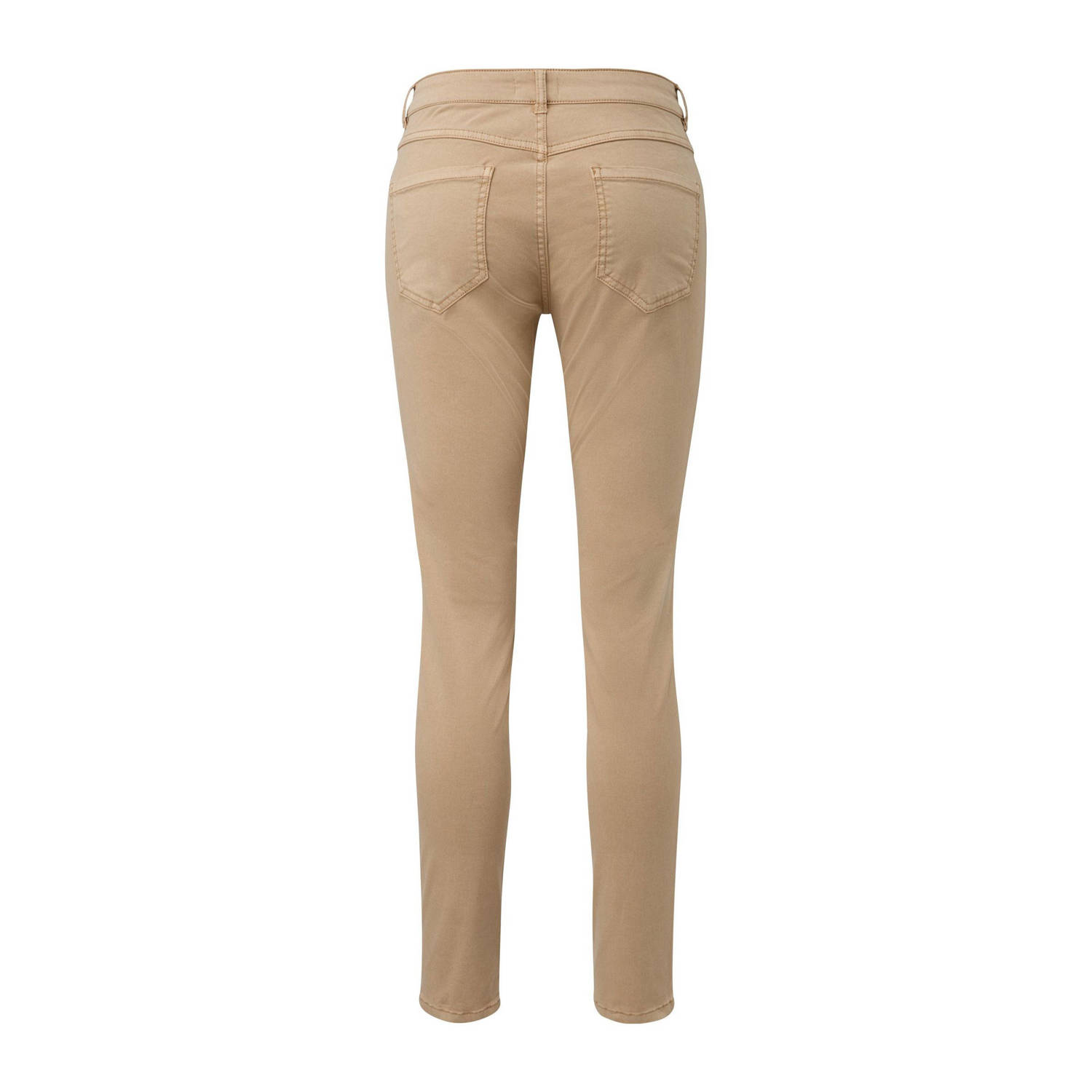 s.Oliver slim regular waist casual broek beige